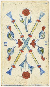 Piedmontese tarot deck - Solesio - 1865 - 2 of Batons