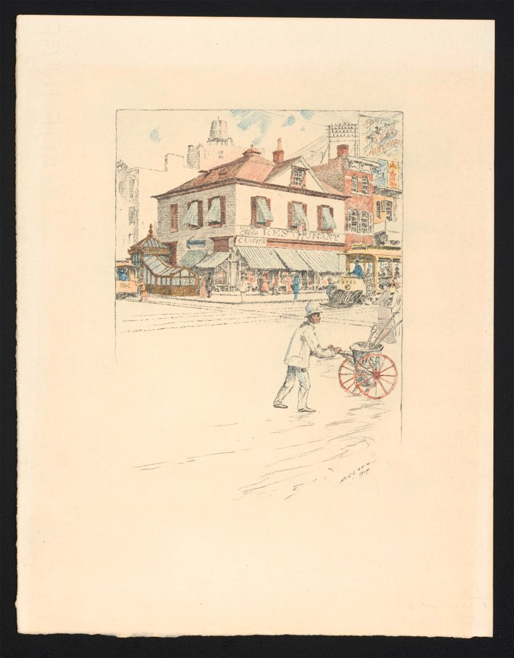 Picturesque New York twelve photogravures from monotypes by C.F.W Mielatz. (No. 12), Peter Cooper's house, Fourth Avenue and 28th Street - Mielatz 1904. LCCN2017651522