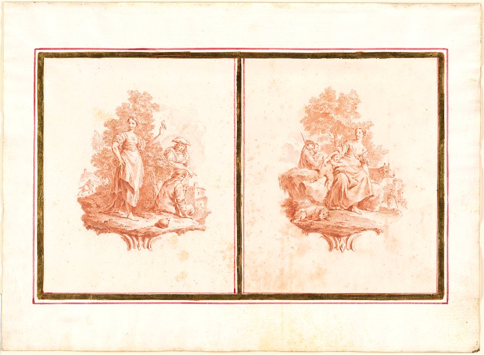 Piazzetta - Two Pastoral Scenes, 1961.1225