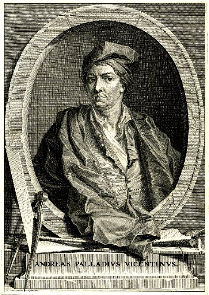 Portrait of Andrea Palladio by Bernard Picart 1716