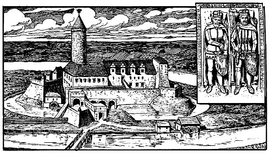 Piastenschloss Oppeln 17. Jhd. Knötel