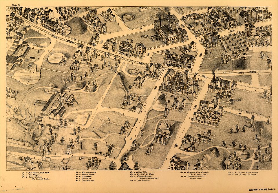 Pictorial St. Louis, the great metropolis of the Mississippi valley; a topographical survey drawn in perspective A.D. 1875, LOC rc01001392-13