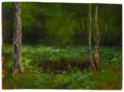 August Piepenhagen - Lichtung im Waldesinneren