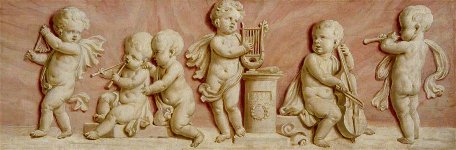 Piat Joseph Sauvage (1744-1818) (style of) - Putti with Symbols of Music - 1530135.2 - National Trust
