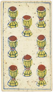 Piedmontese tarot deck - Solesio - 1865 - 8 of Cups