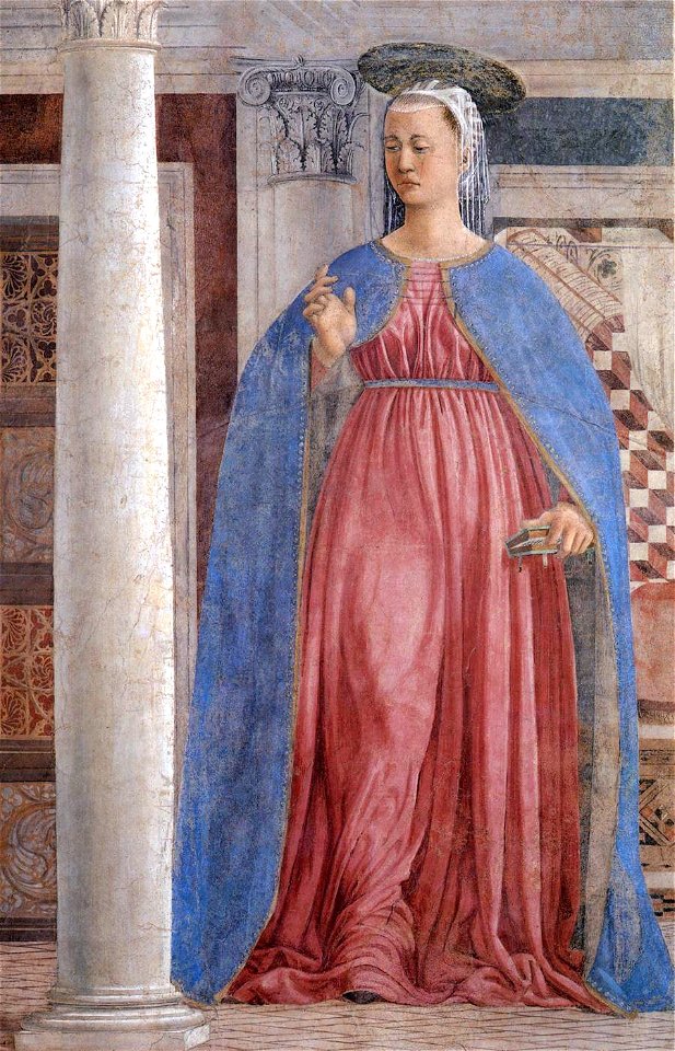 Piero della Francesca - 10. Annunciation (detail) - WGA17581