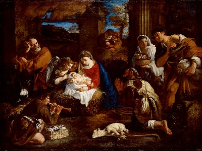 Pier Francesco Mola - Anbetung der Hirten - GG 9117 - Kunsthistorisches Museum