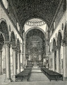 Piacenza interno della chiesa di San Sisto