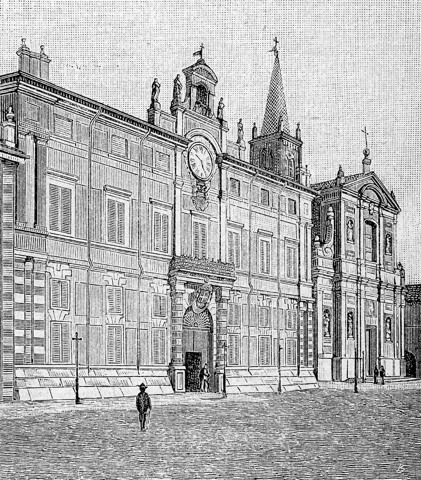 Piazza di Pieve di Cento (xilografia)
