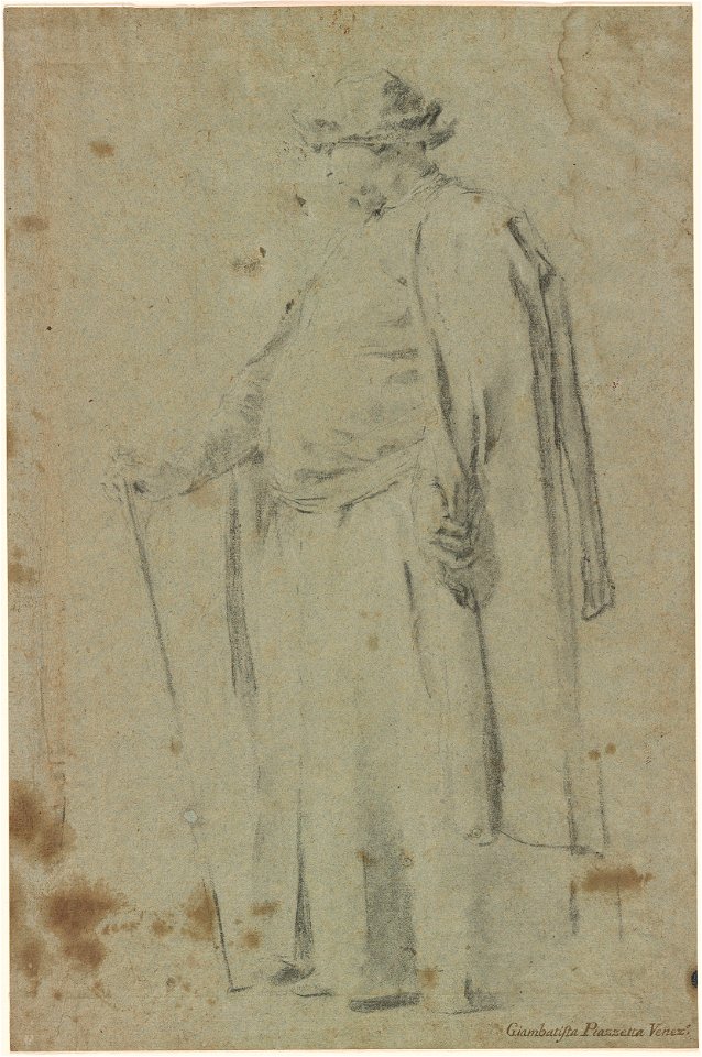 Piazzetta - Standing Man with a Cane, 1982.54