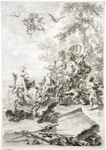 Piazzetta - Chariot hannesed with two Swans led by Venus, ОР-7827