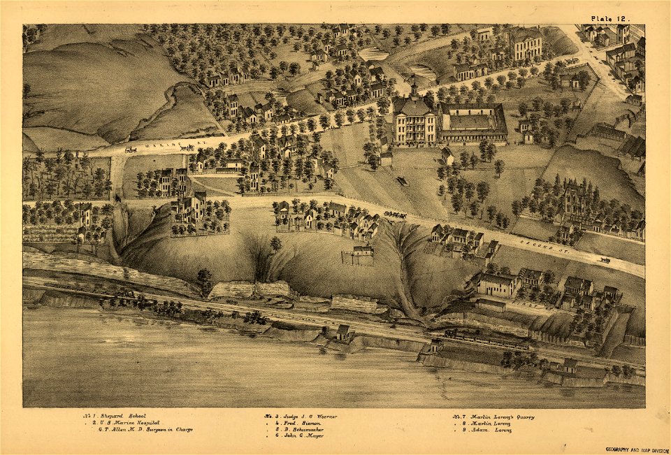 Pictorial St. Louis, the great metropolis of the Mississippi valley; a topographical survey drawn in perspective A.D. 1875, LOC rc01001392-16