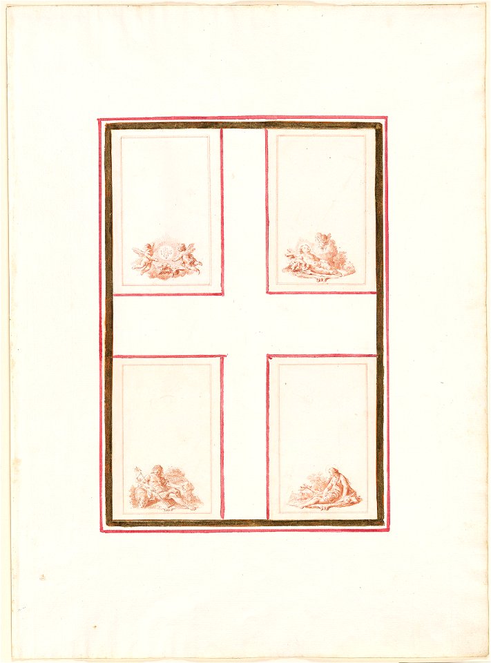 Piazzetta - Four Sketches of Saints and Angels, 1961.1214