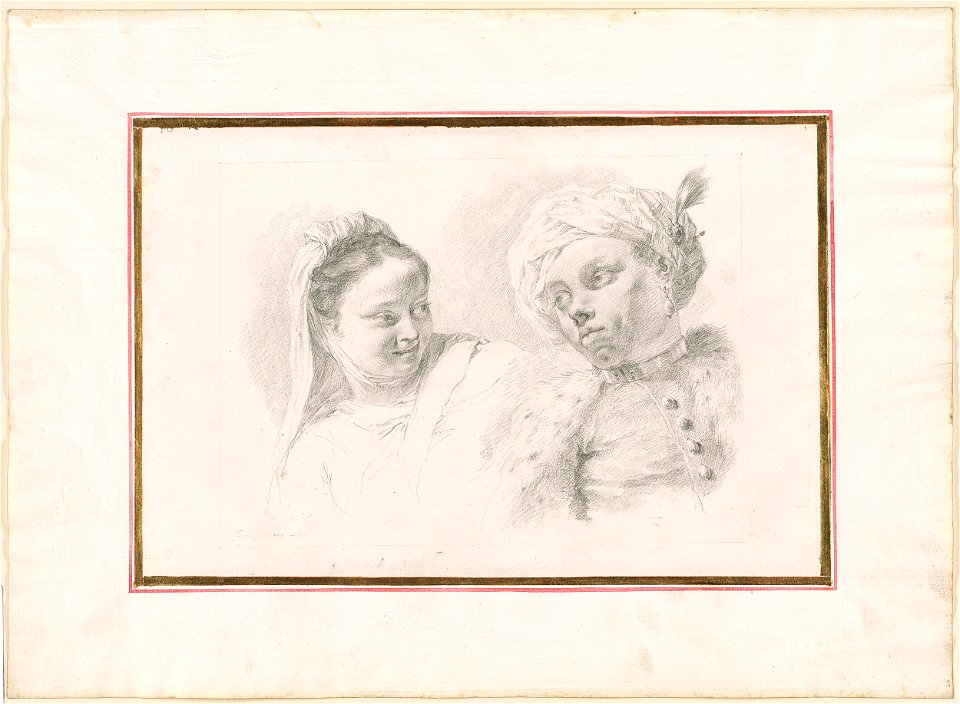 Piazzetta - Girl and Boy in a Turban, 1961.1247