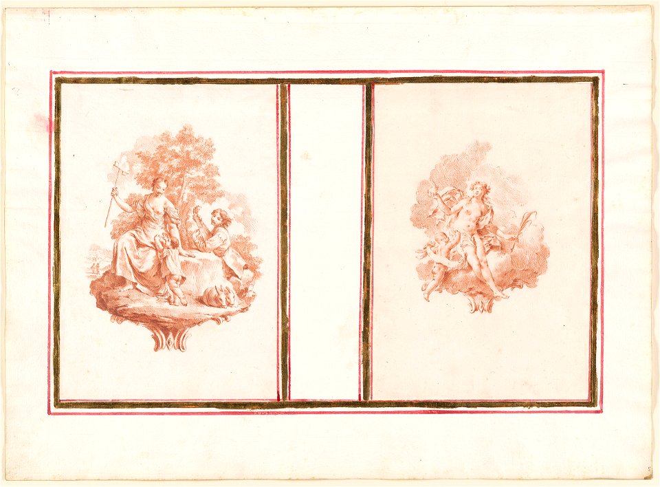 Piazzetta - Pastoral Scene and an Allegorical Figure, 1961.1224
