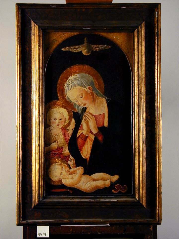 Pier Francesco Fiorentino - Madonna and Child with the Infant St. John the Baptist and Angels - 89.14 - Detroit Institute of Arts
