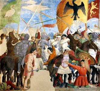Piero della Francesca - 8. Battle between Heraclius and Chosroes (detail) - WGA17552