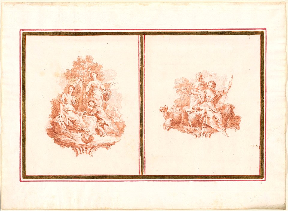 Piazzetta - Two Pastoral Scenes, 1961.1226