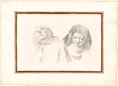 Piazzetta - Male and Female Saints, 1961.1246