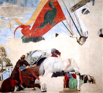 Piero della Francesca - 5. Constantine's Victory over Maxentius (detail) - WGA17522