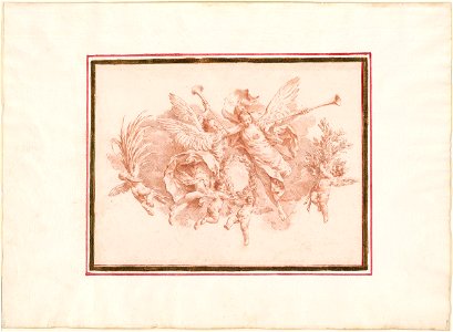 Piazzetta - Trumpet Bearing Angels and Putti, 1961.1230