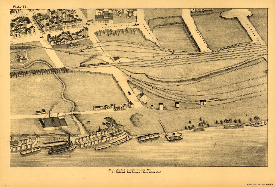 Pictorial St. Louis, the great metropolis of the Mississippi valley; a topographical survey drawn in perspective A.D. 1875, LOC rc01001392-21