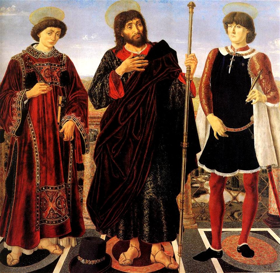 Piero del Pollaiolo - Altarpiece with Three Saints - WGA18050
