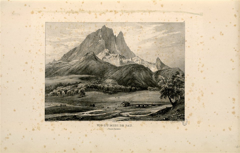 Pic du Midi de Pau (Basses Pyrénées) - Fonds Ancely - B315556101 A JACOTTET 1 010