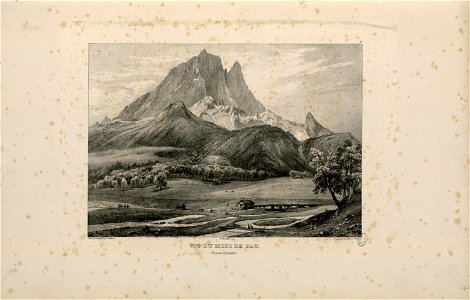 Pic du Midi de Pau (Basses Pyrénées) - Fonds Ancely - B315556101 A JACOTTET 1 010
