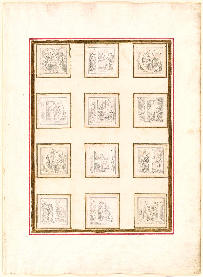 Piazzetta - Historiated Initials A-M, 1961.121