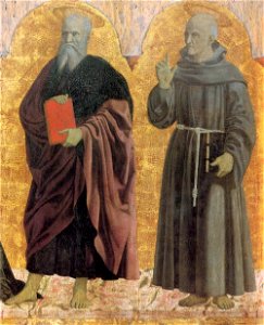 Piero della Francesca - Polyptych of the Misericordia - Sts Andrew and Bernardino - WGA17448
