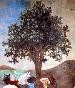 Piero della Francesca - 2a. Procession of the Queen of Sheba (detail) - WGA17494