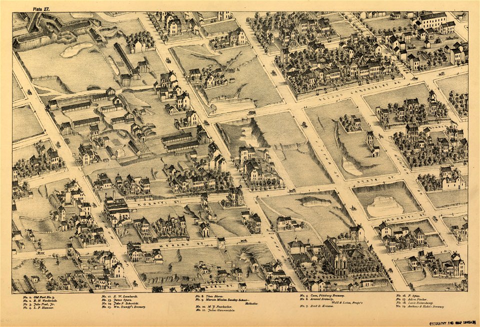 Pictorial St. Louis, the great metropolis of the Mississippi valley; a topographical survey drawn in perspective A.D. 1875, LOC rc01001392-31
