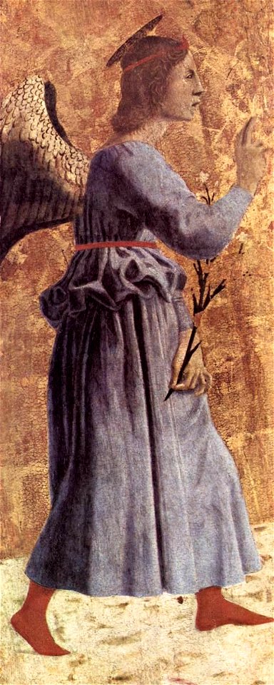 Piero della Francesca - Polyptych of the Misericordia - Archangel Gabriel - WGA17452