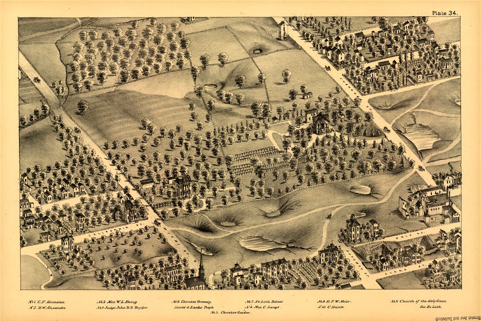 Pictorial St. Louis, the great metropolis of the Mississippi valley; a topographical survey drawn in perspective A.D. 1875, LOC rc01001392-38