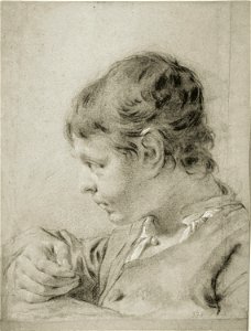 Piazzetta - Portrait of a Young Boy, c. 1735, 1971.330. Free illustration for personal and commercial use.