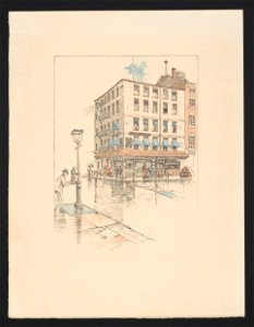 Picturesque New York twelve photogravures from monotypes by C.F.W Mielatz. (No. 4), Faunce's Tavern - Mielatz 1903. LCCN2017651514
