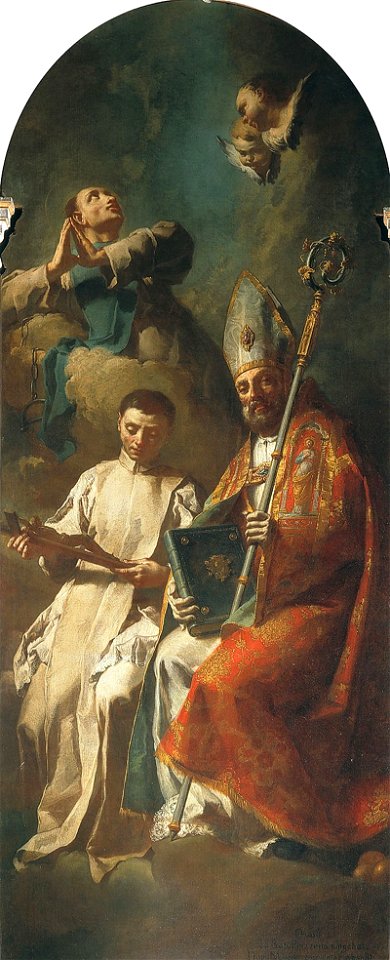 Piazzetta G.B. sec. XVIII, I santi Nicola Leonardo Arcangelo Canetoli, Venezia