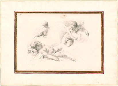 Piazzetta - Three Studies of Putti, 1961.1255