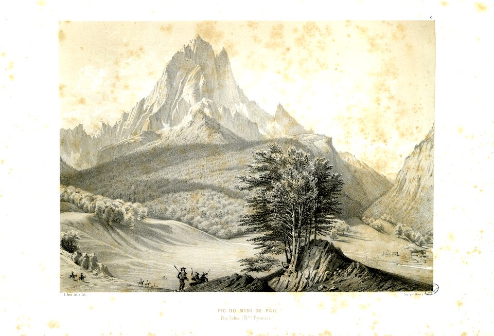 Pic du Midi de Pau, près Gabas (Basses-Pyrénées) - Fonds Ancely - B315556101 A PARIS 1 054