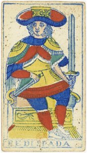 Piedmontese tarot deck - Solesio - 1865 - King of Swords