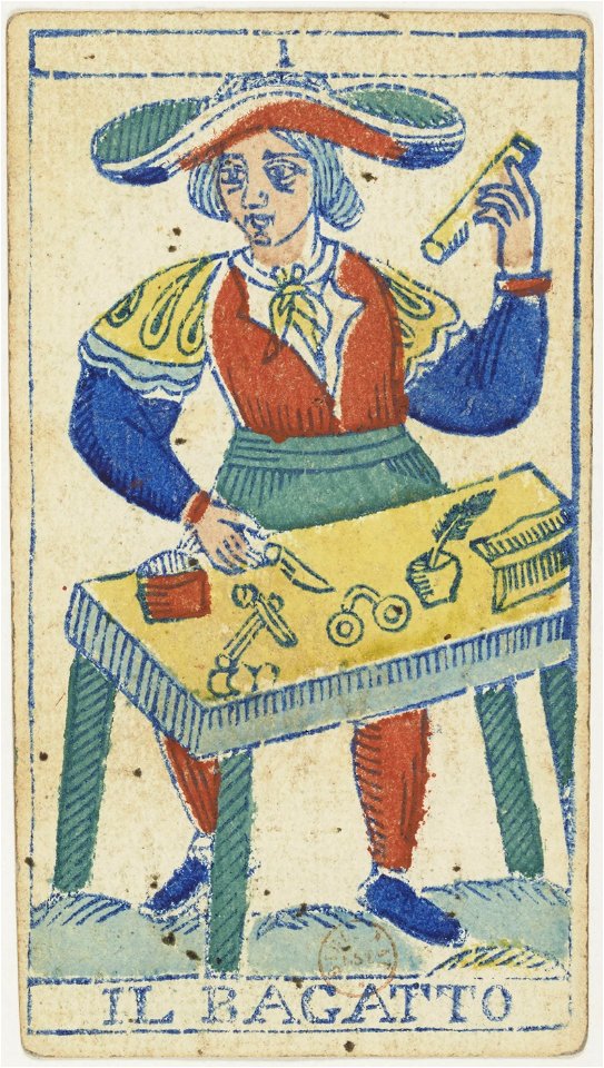 Piedmontese tarot deck - Solesio - 1865 - Trump - 01 - The Magician
