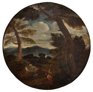 Pier Francesco Mola - Landskap med Johannes Döparen - NMDrh 84 - Nationalmuseum