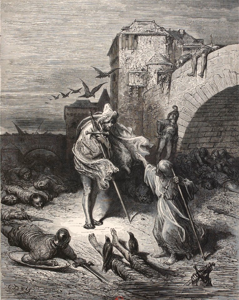 Picrochole vaincu - Gargantua illustré par Gustave Doré, 1873