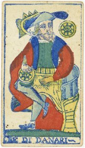 Piedmontese tarot deck - Solesio - 1865 - King of Coins