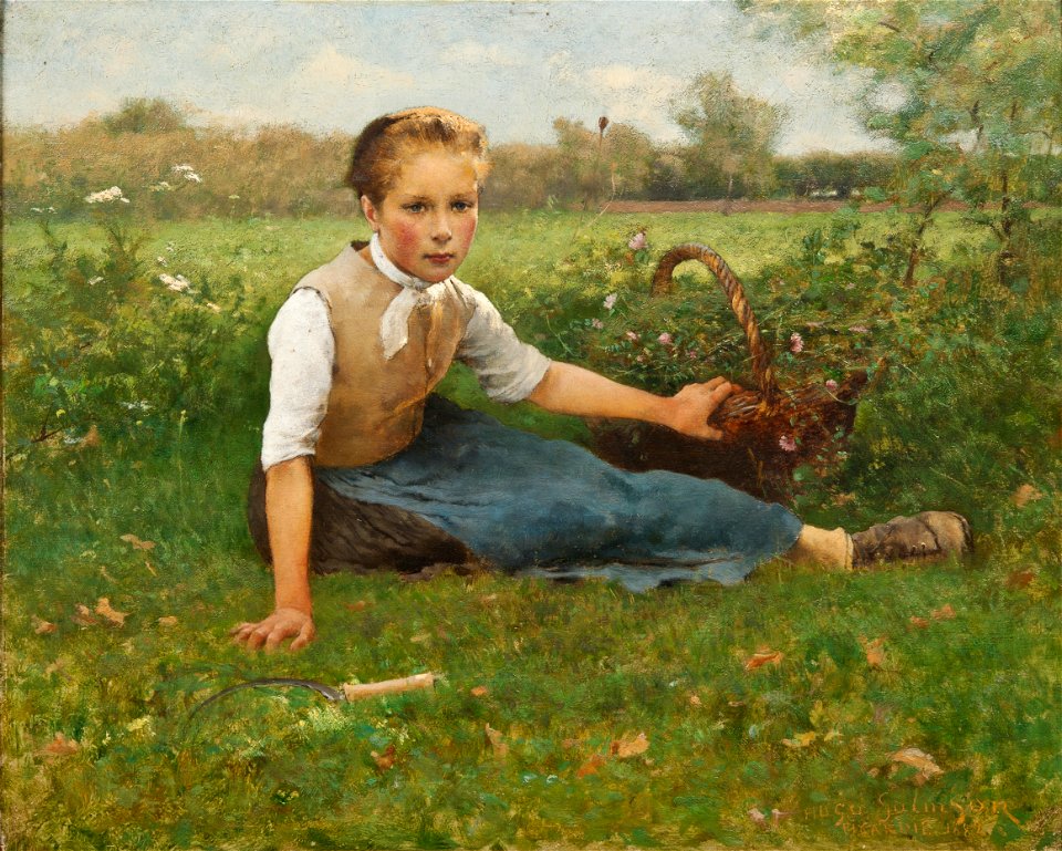 Picking Flowers (Hugo Salmson) - Nationalmuseum - 19294