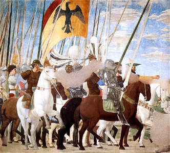 Piero della Francesca - 5. Constantine's Victory over Maxentius (detail) - WGA17515