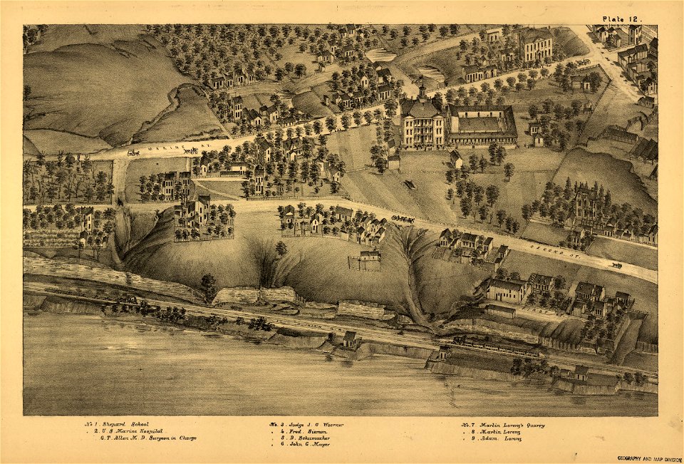Pictorial St. Louis, the great metropolis of the Mississippi valley; a topographical survey drawn in perspective A.D. 1875, LOC rc01001392-16