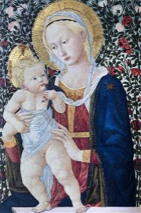 Pier Francesco Fiorentino (1444-1445-after 1497) - Madonna and Child before a Rose Hedge - 436166 - National Trust