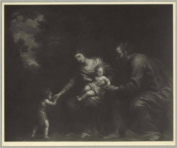 Pier Francesco Mola - Holy Family in a Landscape